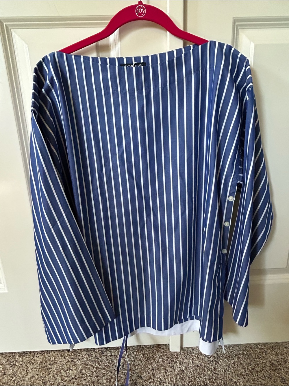 J Crew Ciel top in striped cotton poplin-Small